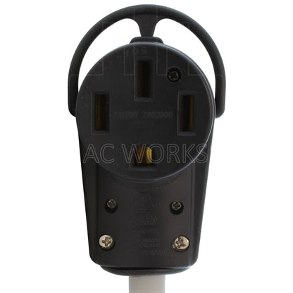 AC WORKS® [S5151450-OEM] NEMA 5-15 Household Plug to NEMA 14-50 4-Prong Range (Hots Bridged) FOR DEMO USE ONLY