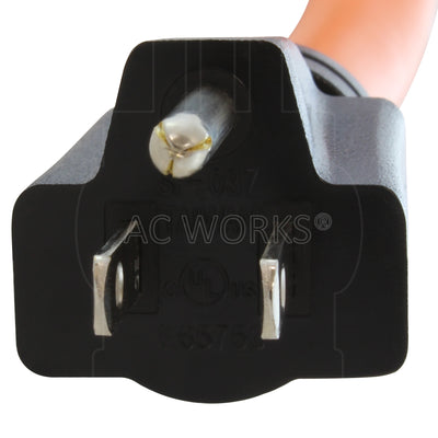 NEMA 5-15P, 515 male plug, 15 amp 125 volt household plug