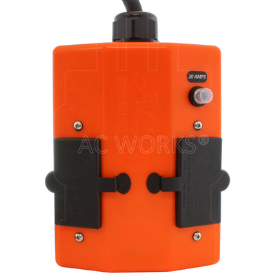 NEMA 5-20R GFCIs with one 20A breaker