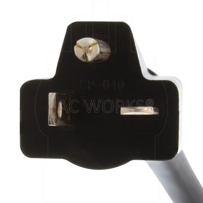 AC WORKS® [S620PR] 20A 250 Volt SJTW 12/3 NEMA 6-20 Extension Cord with Lighted End