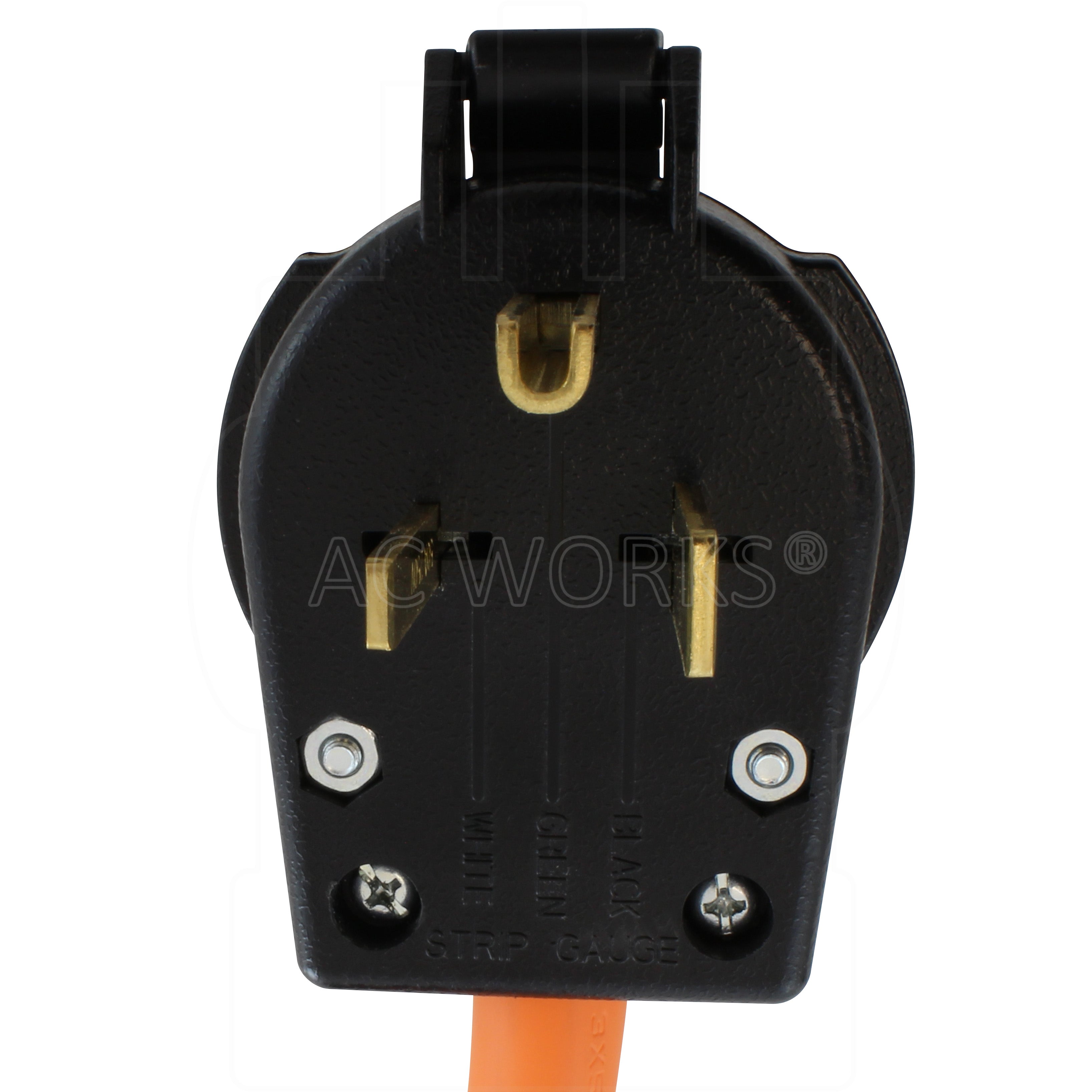 NEMA 6-50P, 3-prong straight blade Male Plug
