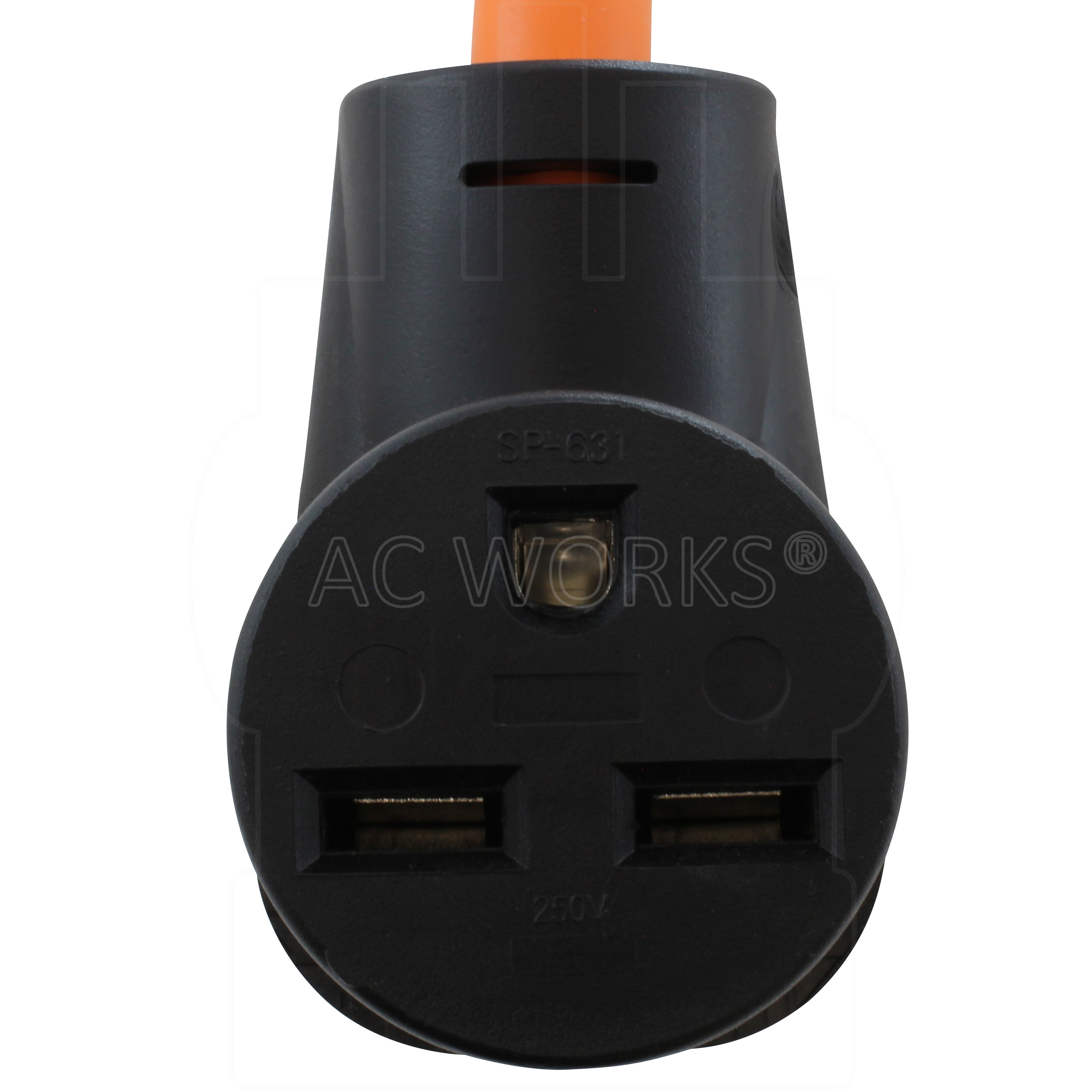 NEMA 6-30R, straight blade Female Connector