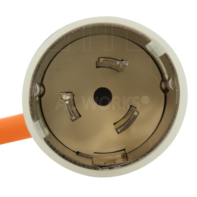 AC WORKS® [SS2L1430-018] 1.5FT 50A 125/250V SS2-50P/CS6365 Plug to L14-30 4-Prong Locking Adapter