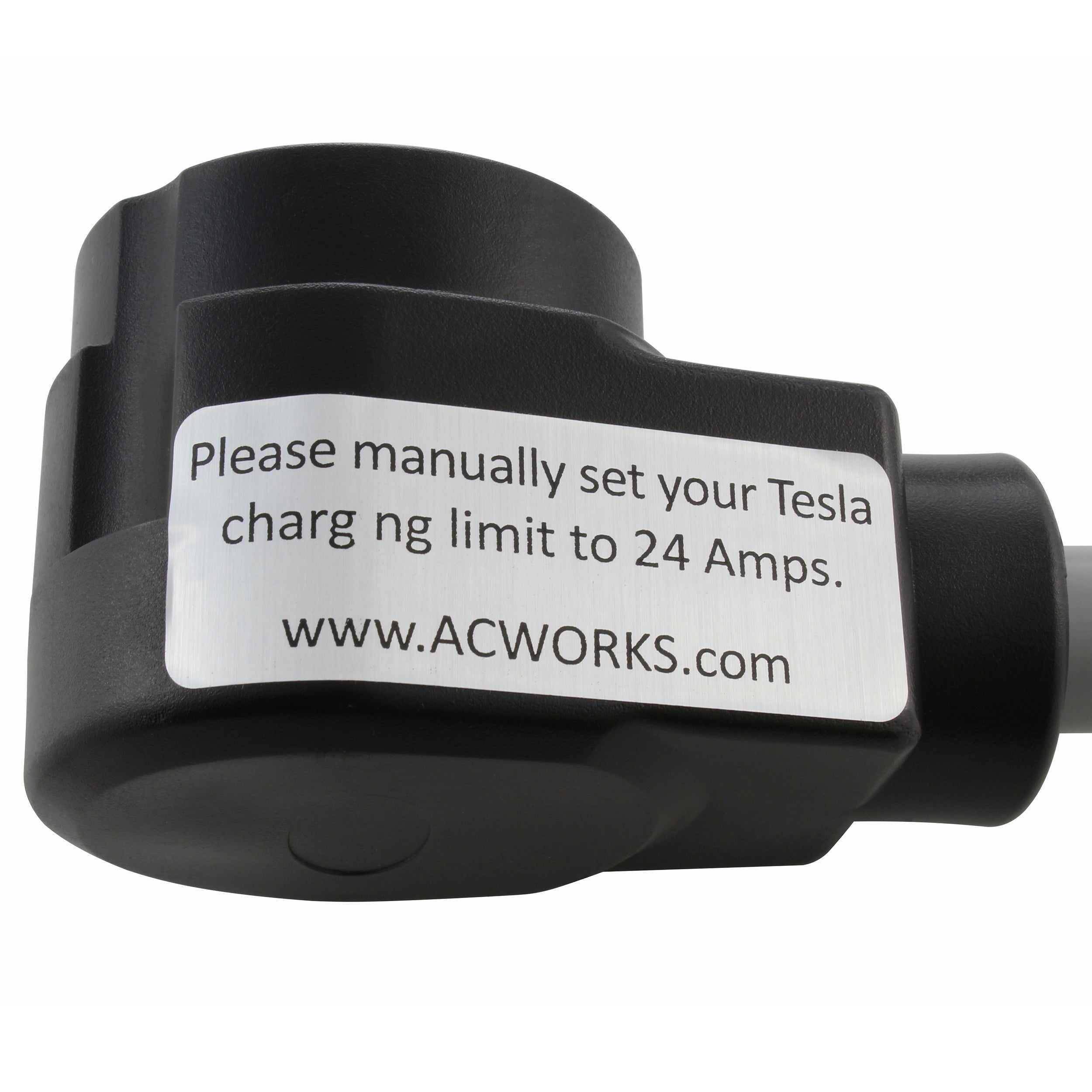 AC WORKS® [EV1030MS-018] 1.5FT EVSE 30A 3-Prong NEMA 10-30P Dryer Plug to 50A EV Adapter for Tesla