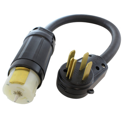 AC WORKS® [TE1450RU] 50 Amp Generator Rubber Transfer Switch Power Cord