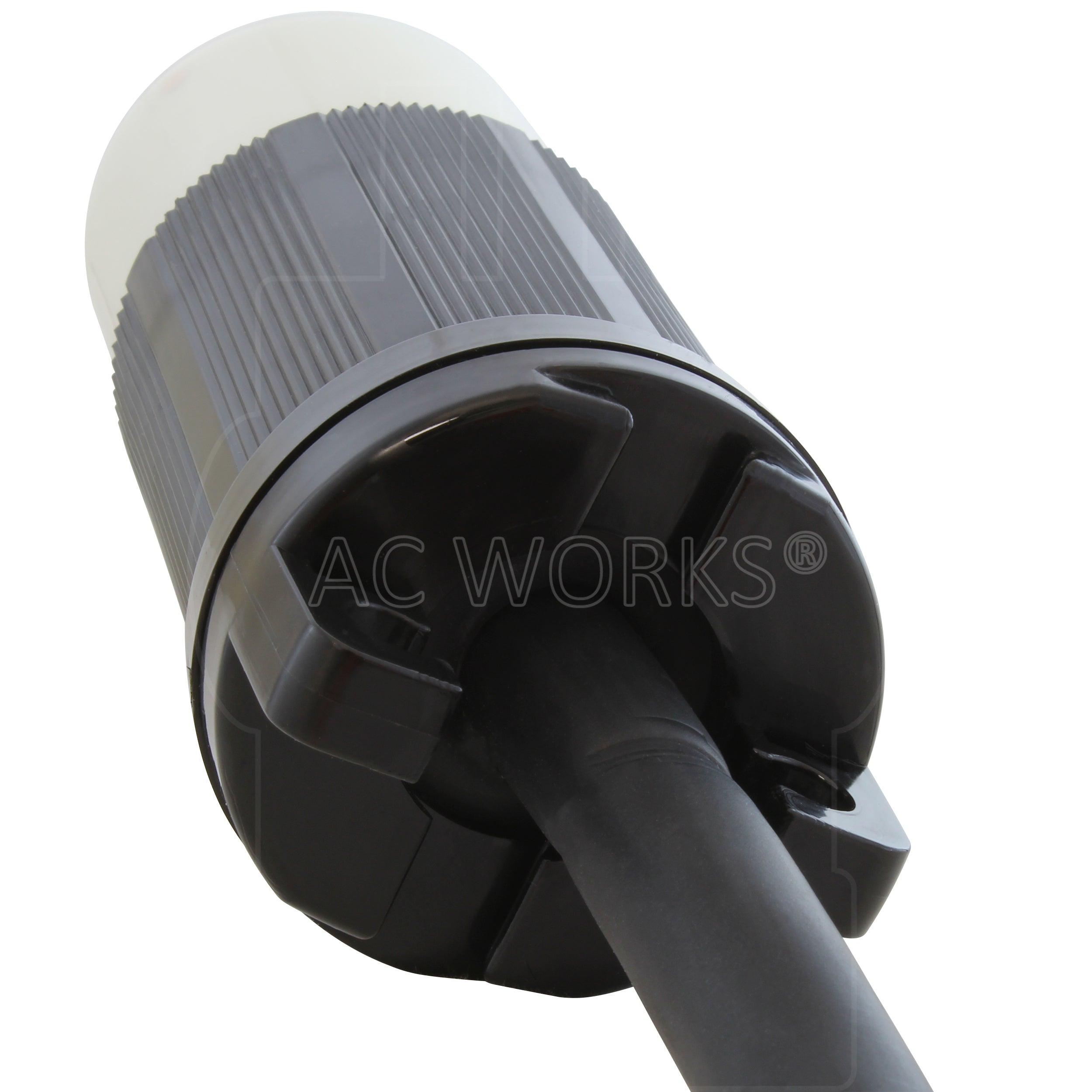 AC WORKS® [TEL530] Temp Power L5-30P 30A 3-Prong Locking Plug to CS6364 50A Connector