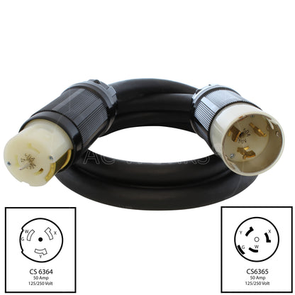 CS6365 to CS6364 4-prong locking cord