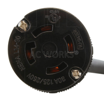 NEMA L14-30R, 3-prong female connector