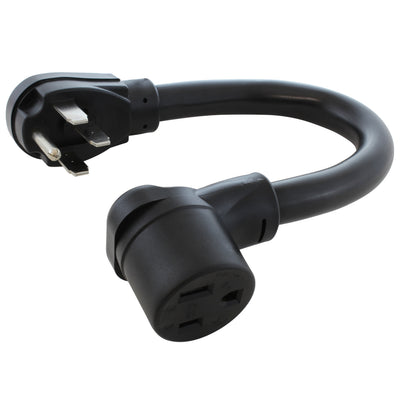 AC WORKS® [WD1450650-018] 1.5FT 50A RV/ Range/ Generator 14-50 Plug to 6-50R 50A 250V Welder Adapter