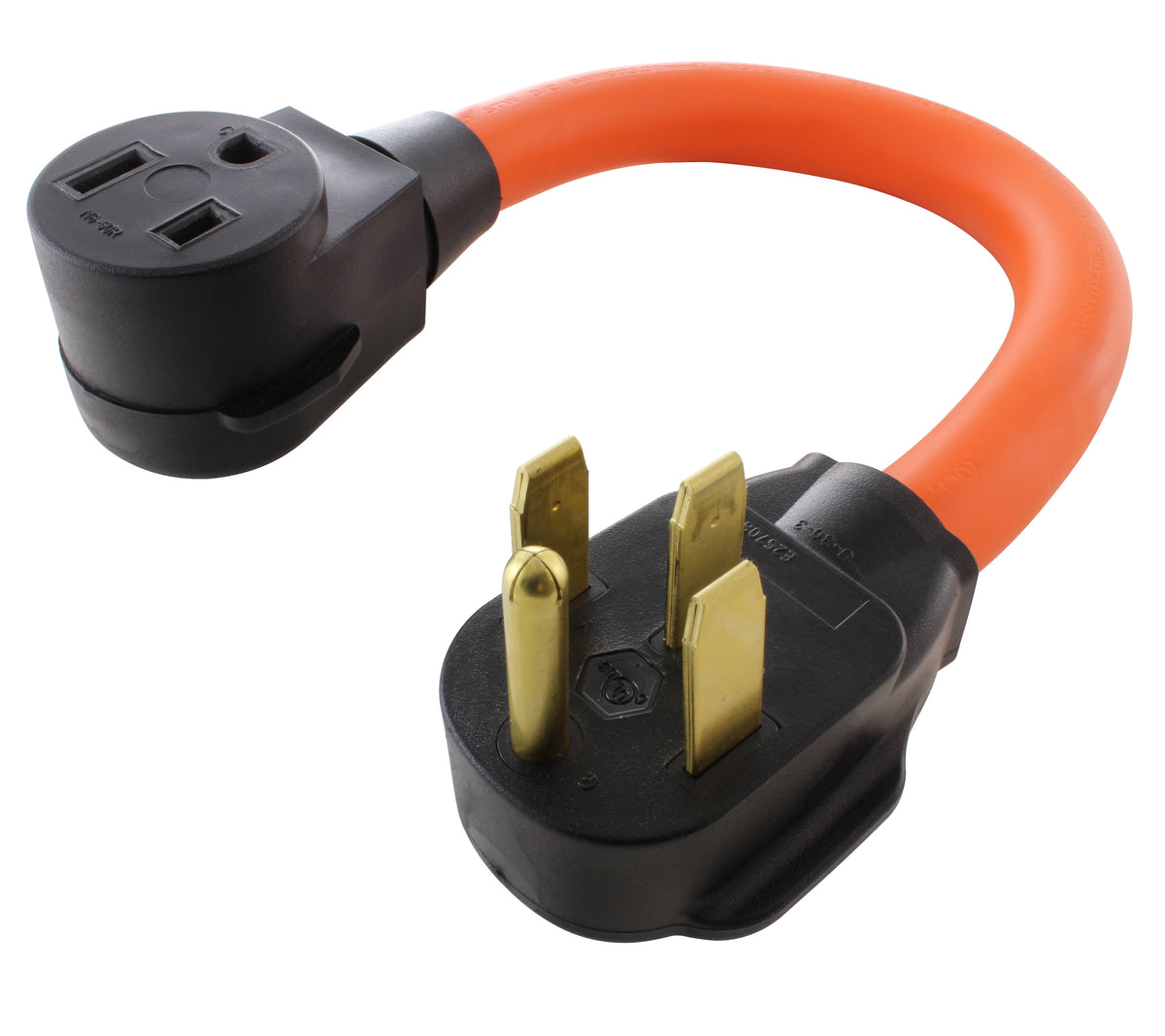 AC WORKS® [WD1450650-018] 1.5FT 50A RV/ Range/ Generator 14-50 Plug to 6-50R 50A 250V Welder Adapter