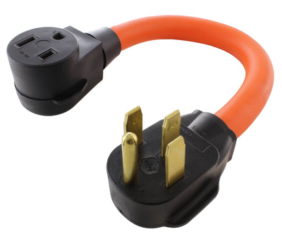 AC WORKS® [WD1450650-018] 1.5FT 50A RV/ Range/ Generator 14-50 Plug to 6-50R 50A 250V Welder Adapter