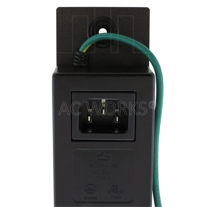 C14 inlet 10A 250V rated