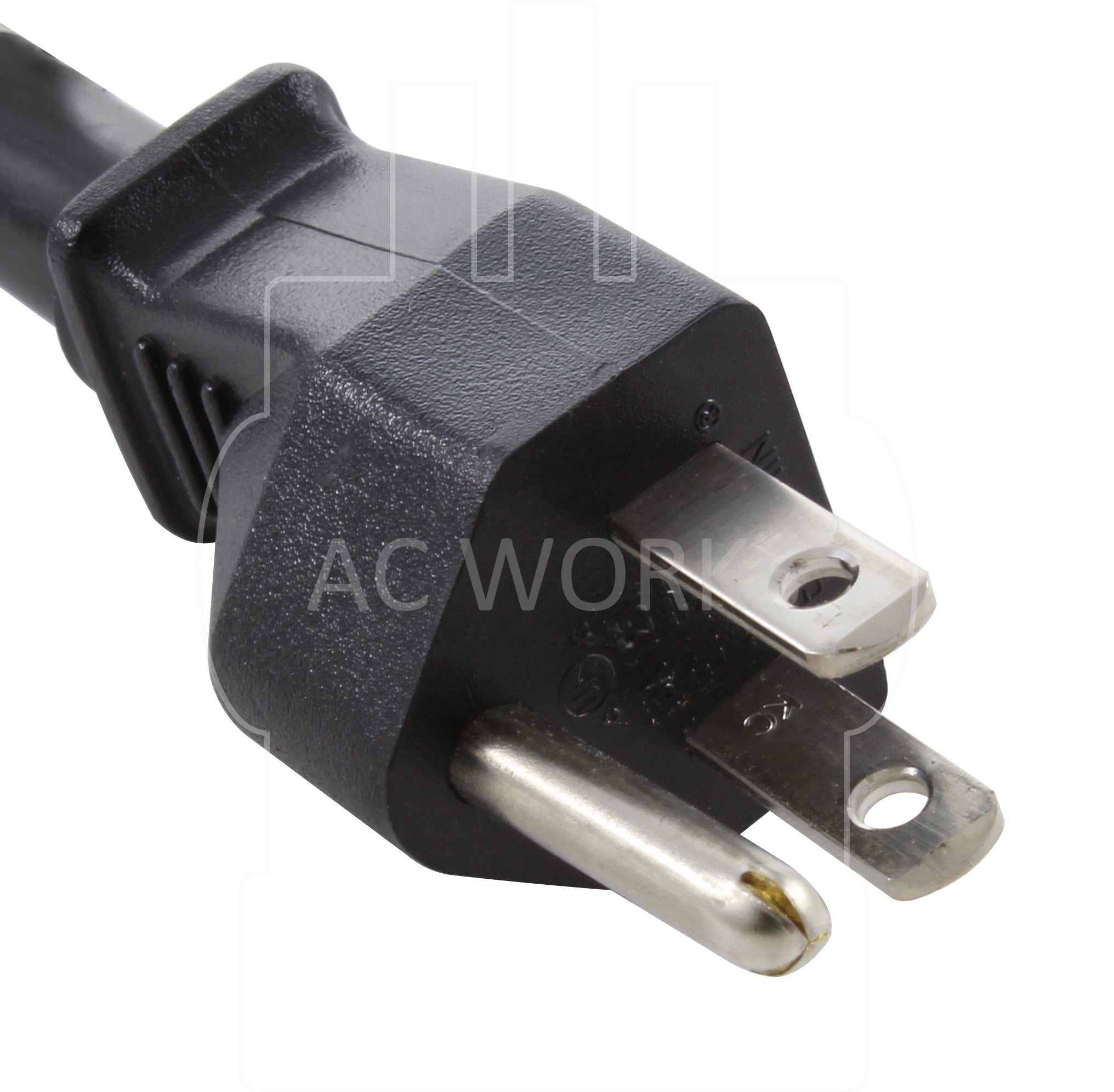 AC WORKS® [WS515520-012] 1 ft. 12/3 SJTW 15Amp to 20 Amp Adapter Cord