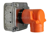 AC WORKS® Orange Locking Female Adapter