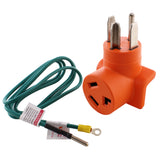 AC WORKS® Orange Dryer Adapter with Green Ground Wire