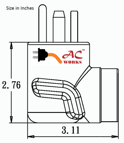 Compact Right Angle Adapter Specifications