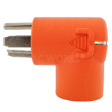 Right angle style adapter with power indicator light