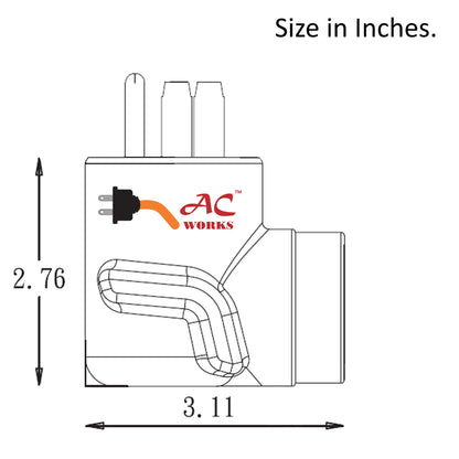 Right Angle Compact Adapter