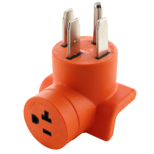 Right Angle 90 Degree Orange Compact Adapter by AC WORKS® 