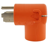 4-prong to 3-prong elbow adapter