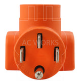 AC WORKS® NEMA 14-50P 4-Prong Electric Range Plug RV Outlet Adapter