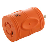 AC WORKS® [AD515L1420] 15A Household Plug NEMA 5-15P to Generator 4-Prong 20A L14-20R (2 Hots Bridged)