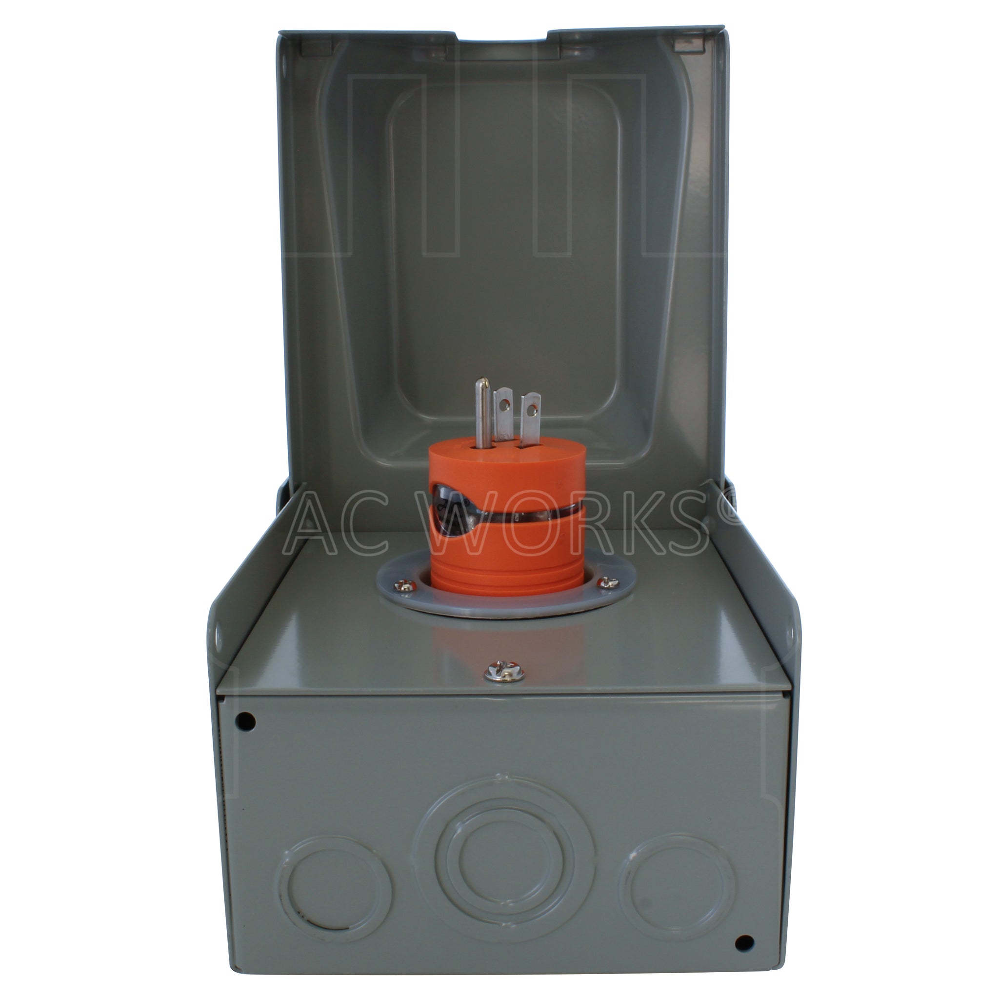 AC WORKS® 5-15P Household Plug to NEMA L14-30R 30A Locking Generator ...