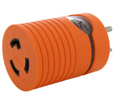 Compact Orange Adapter with Power Indicator Light