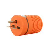 AC WORKS® [AD615L615] Adapter NEMA 6-15P 15A 250V Male Plug to Locking Female L6-15R 15A Connector