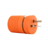 AC WORKS® [AD615L615] Adapter NEMA 6-15P 15A 250V Male Plug to Locking Female L6-15R 15A Connector