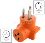 NEMA 6-50P to NEMA 6-20R Welder to Power Tool Connector Adapter by AC WORKS®