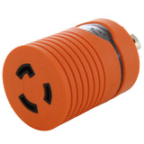 AC WORKS® brand orange compact adapter