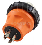 AC WORKS® NEMA L14-20P 4-Prong Locking Plug