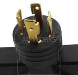 Locking NEMA L14-30P 4-Prong 30 Amp Locking Plug