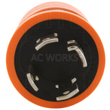 AC WORKS® [ADL1430L630] 30A 125/250V NEMA L14-30P Locking Plug to L6-30R 30A 250V Locking Connector