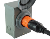 AC WORKS® AC Connectors Orange RV Generator Marine Shore Power Adapter ADL520L530