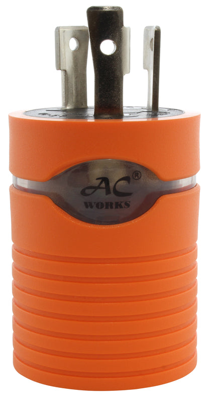 AC WORKS® Brand Barrel Adapter for Locking Outlets