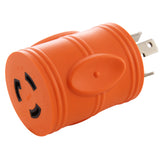 orange adapter, barrel adapter, compact adapter, locking adapter, AC WORKS, AC Connectors
