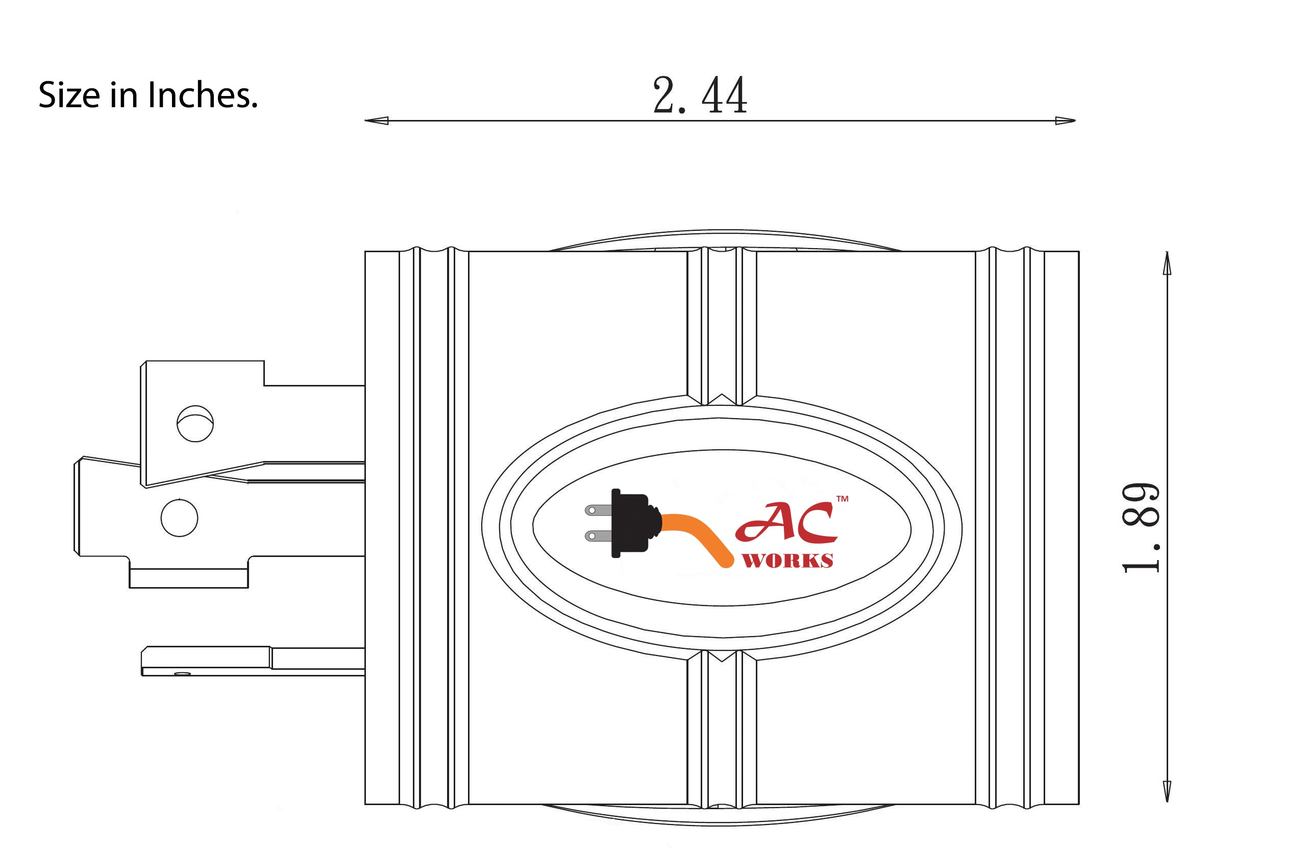 AC Connectors, AC Works, ADL530L520, 3 Prong Locking Plug, NEMA L5-30P, NEMA L5-20R