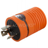 AC WORKS® Orange Compact Adapter