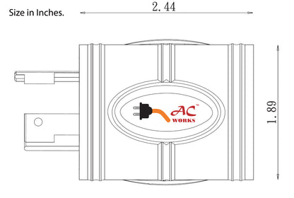 AC Connectors AC WORKS® ADL620L1420 NEMA L6-20P to NEMA L14-20R