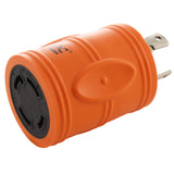 AC WORKS® [ADL630L1430] Locking Adapter L6-30P 30A 250V Locking Plug to 4-Prong 30A L14-30R