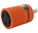 Orange Adapter for Industrial Locking Connection