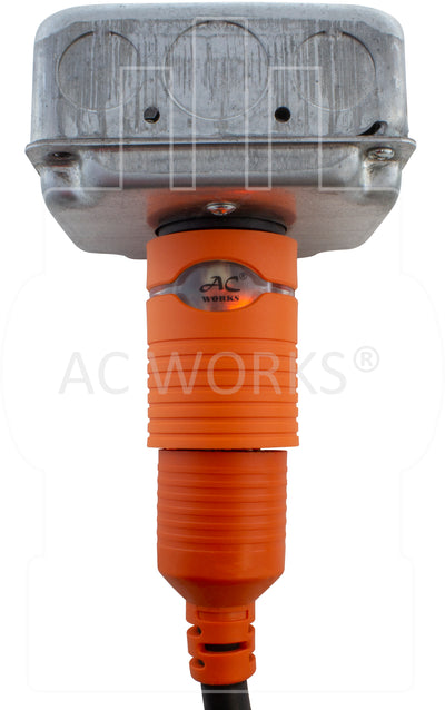 AC WORKS® Brand Compact Adapter with Power Indicator Light