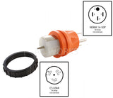 NEMA 14-50P to CS6364, 14-50 plug to California standard 6364, temporary power adapter