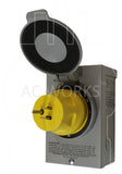 Transfer switch inlet emergency power adapter.