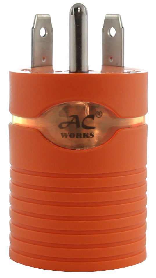 AC WORKS® Generator Locking Adapter RV 30Amp TT-30 Plug to L14-20R