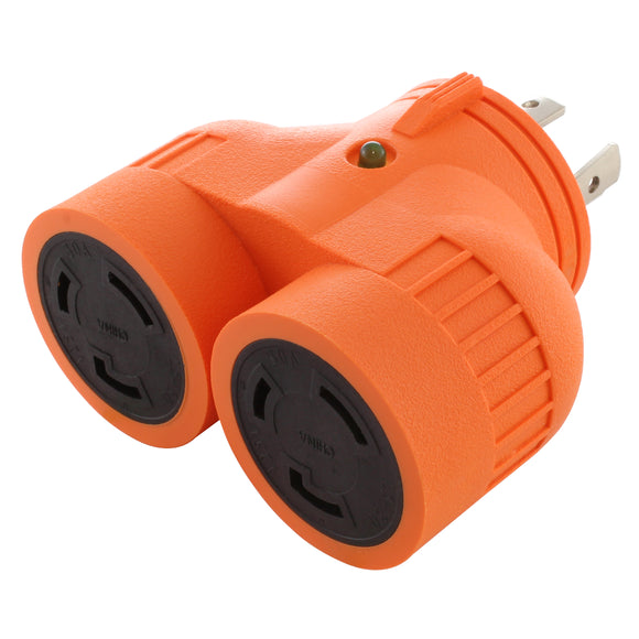 AC WORKS® brand V-DUO adapter, multi outlet adapter
