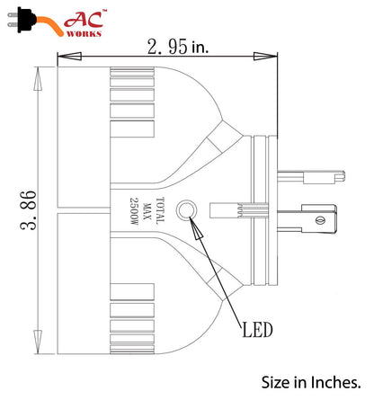 AC WORKS® Brand V-Duo Multi-Adapter is Available on the AC Connectors Shop, V-DUO adapter.