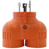 7500 Watt 250 Volt Outlet Splitter Adapter by AC WORKS®